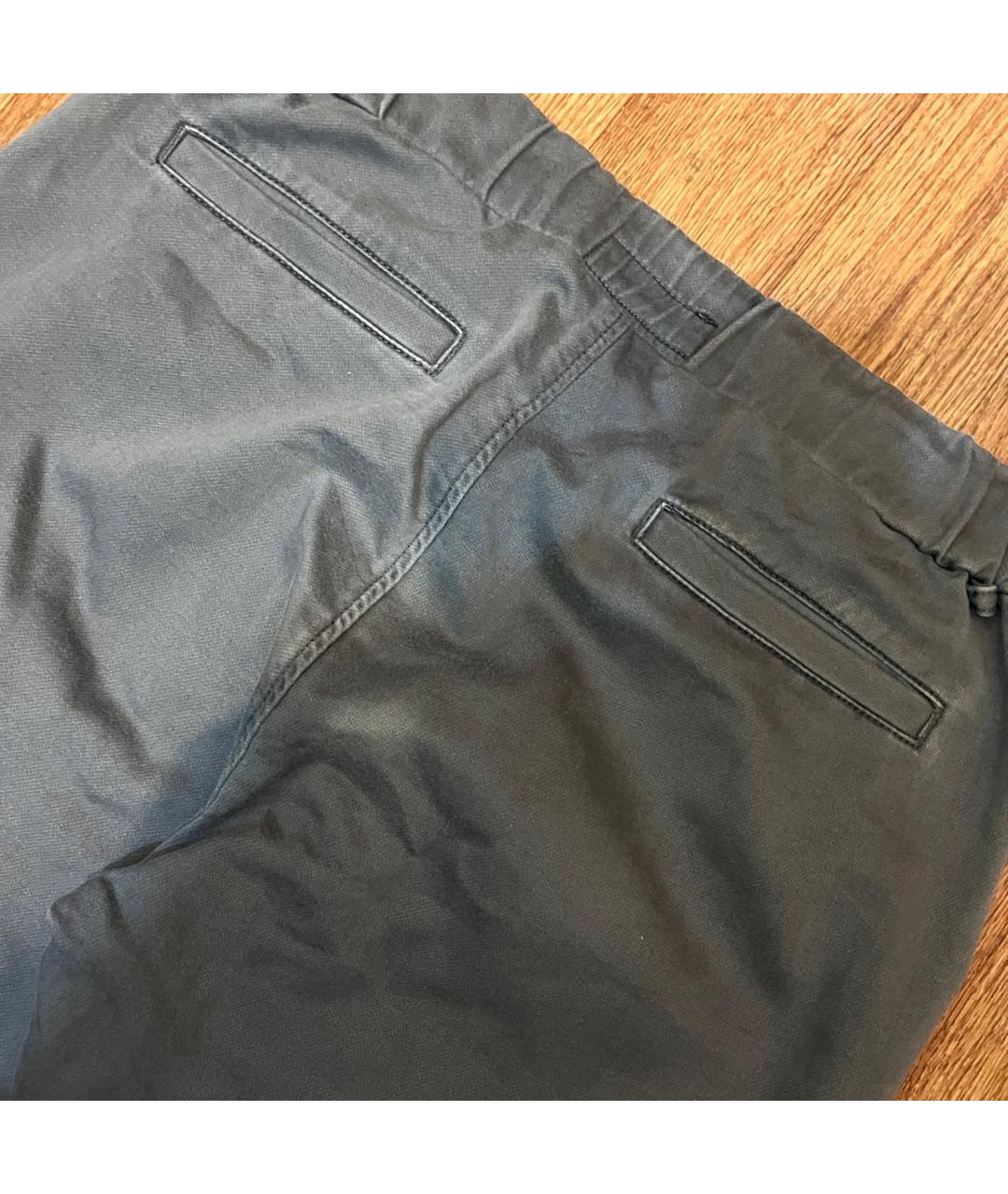 DSQUARED2 Серые хлопко-эластановые повседневные брюки, фото 7