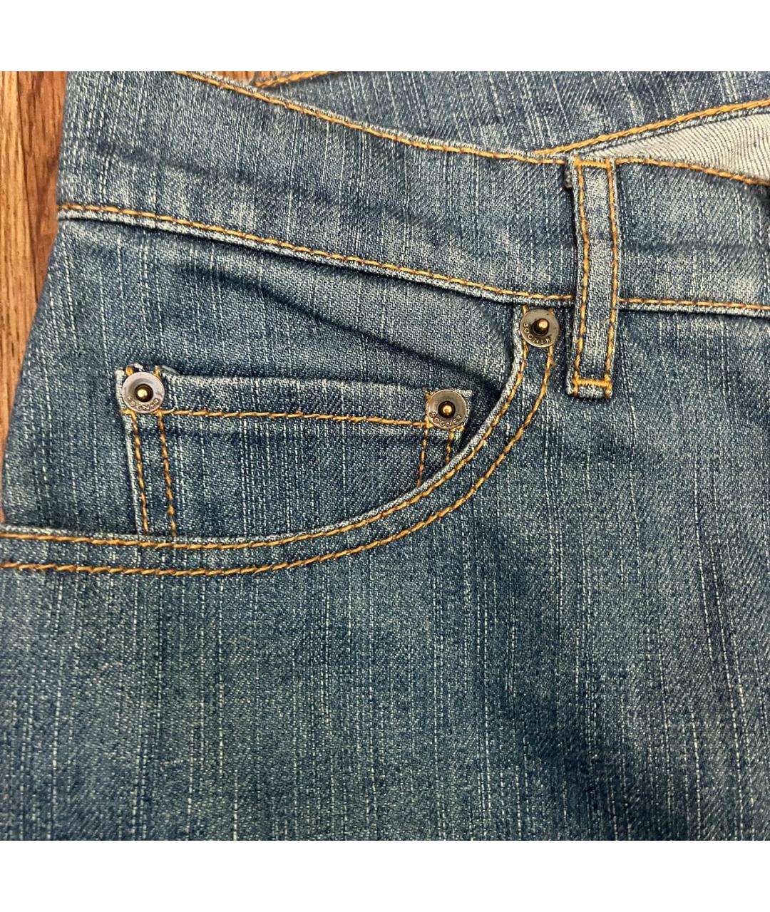 BOGNER Синие хлопко-полиэстеровые прямые джинсы, фото 3