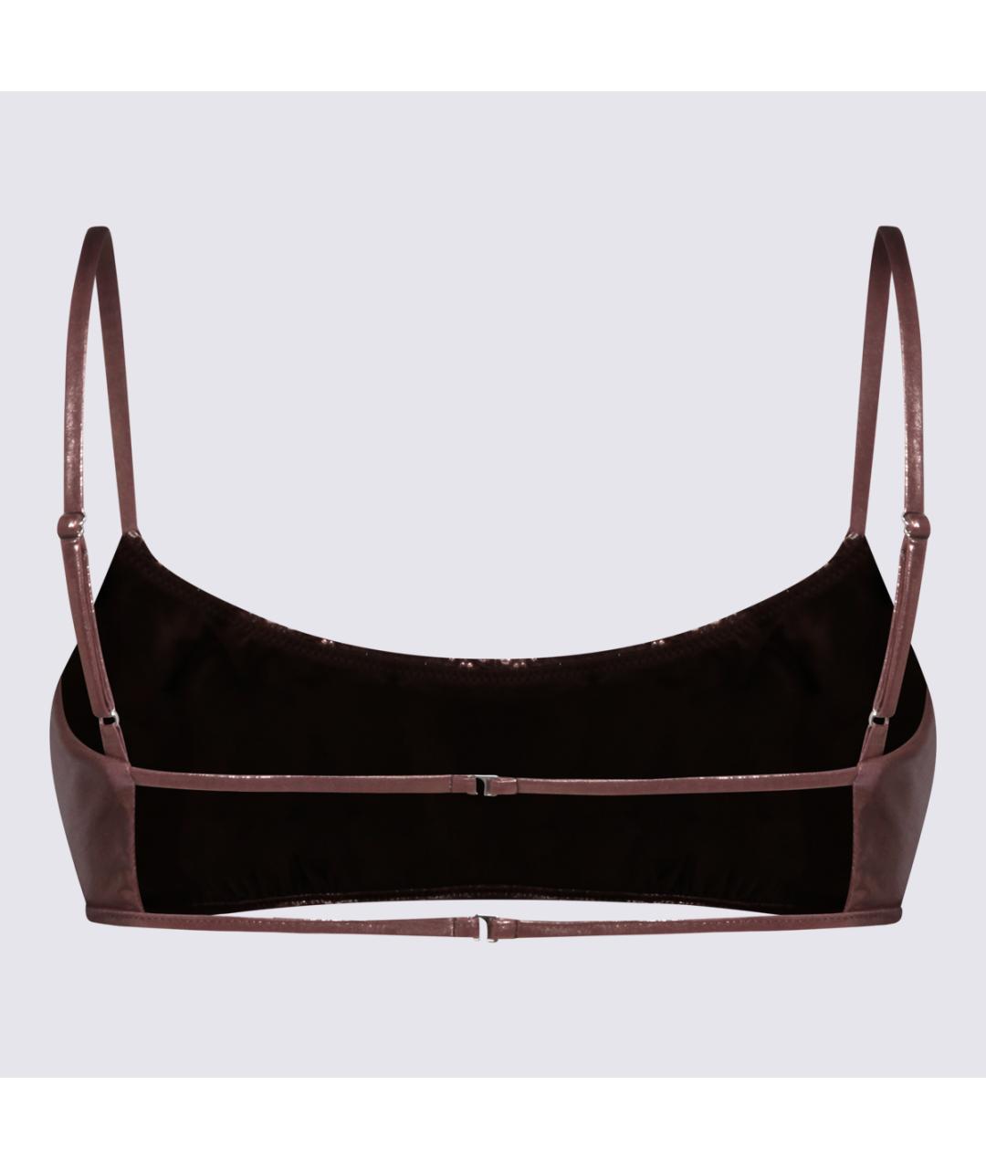 BLUMARINE Бордовый полиэстеровый купальник, фото 2