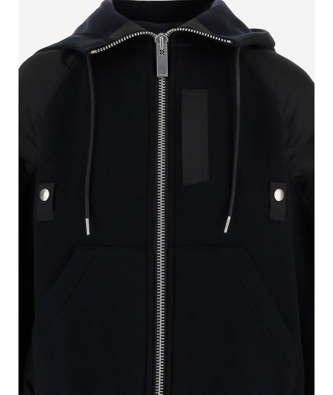 SACAI Черная хлопковая куртка, фото 3