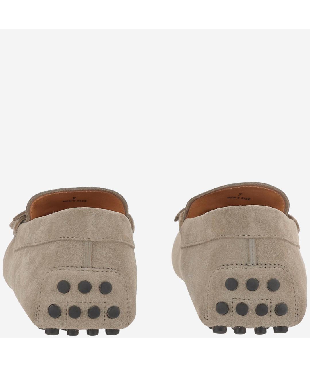 TOD'S Бежевые кожаные мокасины, фото 4