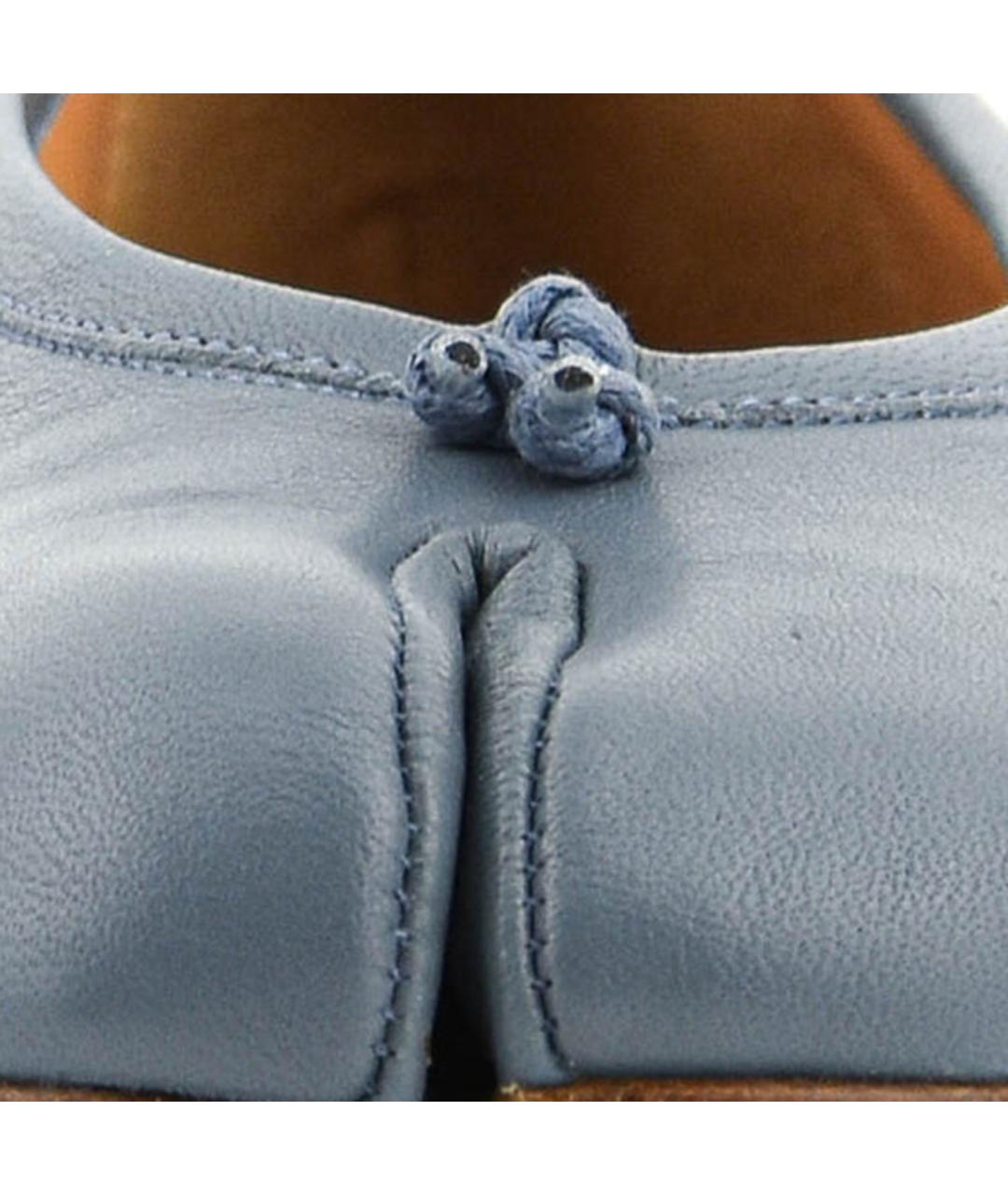 MAISON MARGIELA Голубые кожаные босоножки, фото 5