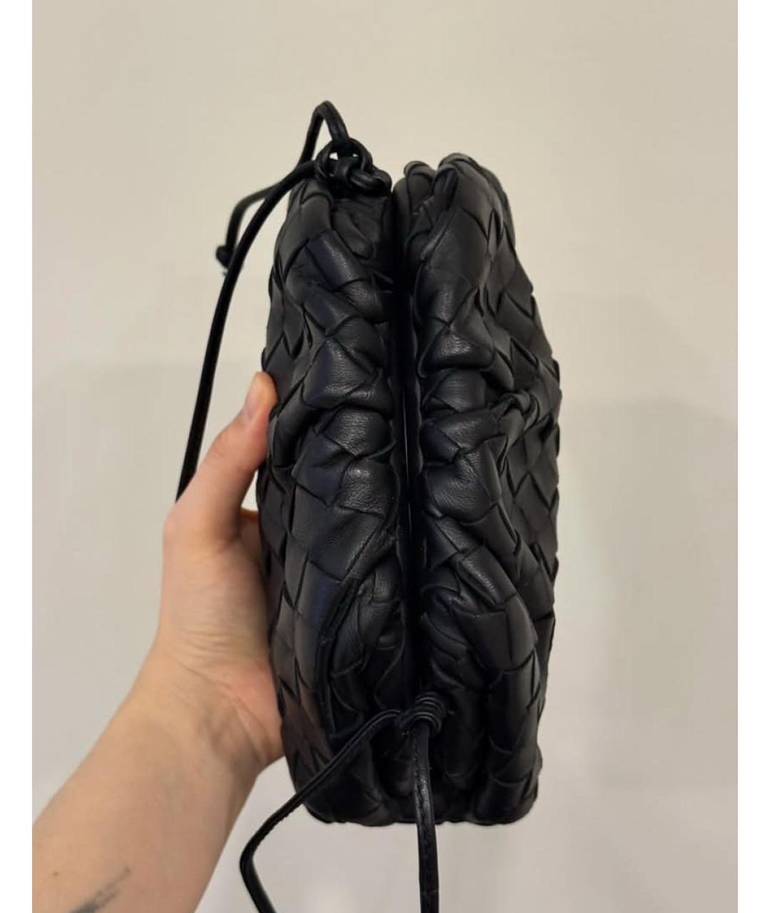 BOTTEGA VENETA Черная сумка через плечо, фото 4