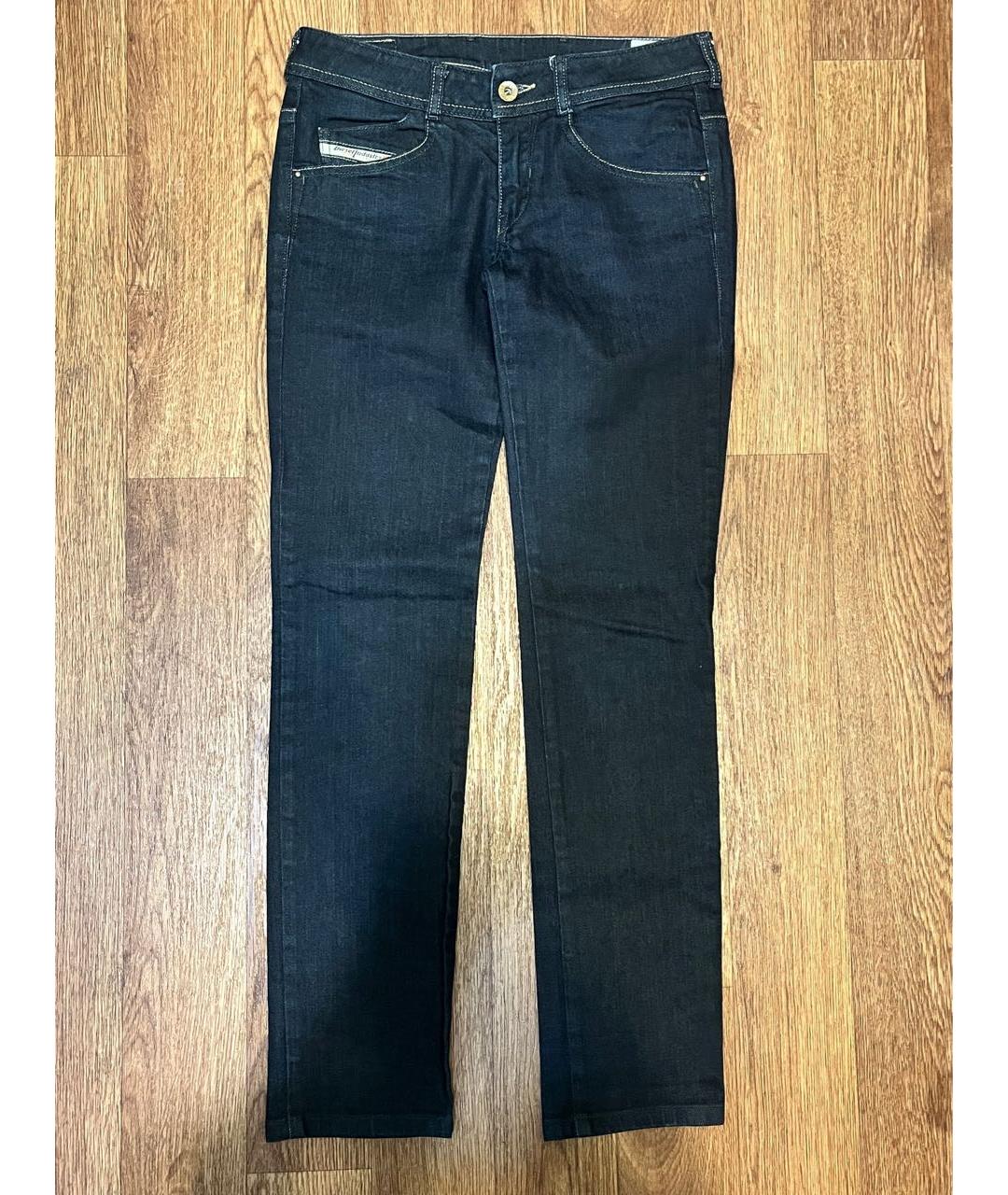 DIESEL Темно-синие хлопко-эластановые джинсы слим, фото 7