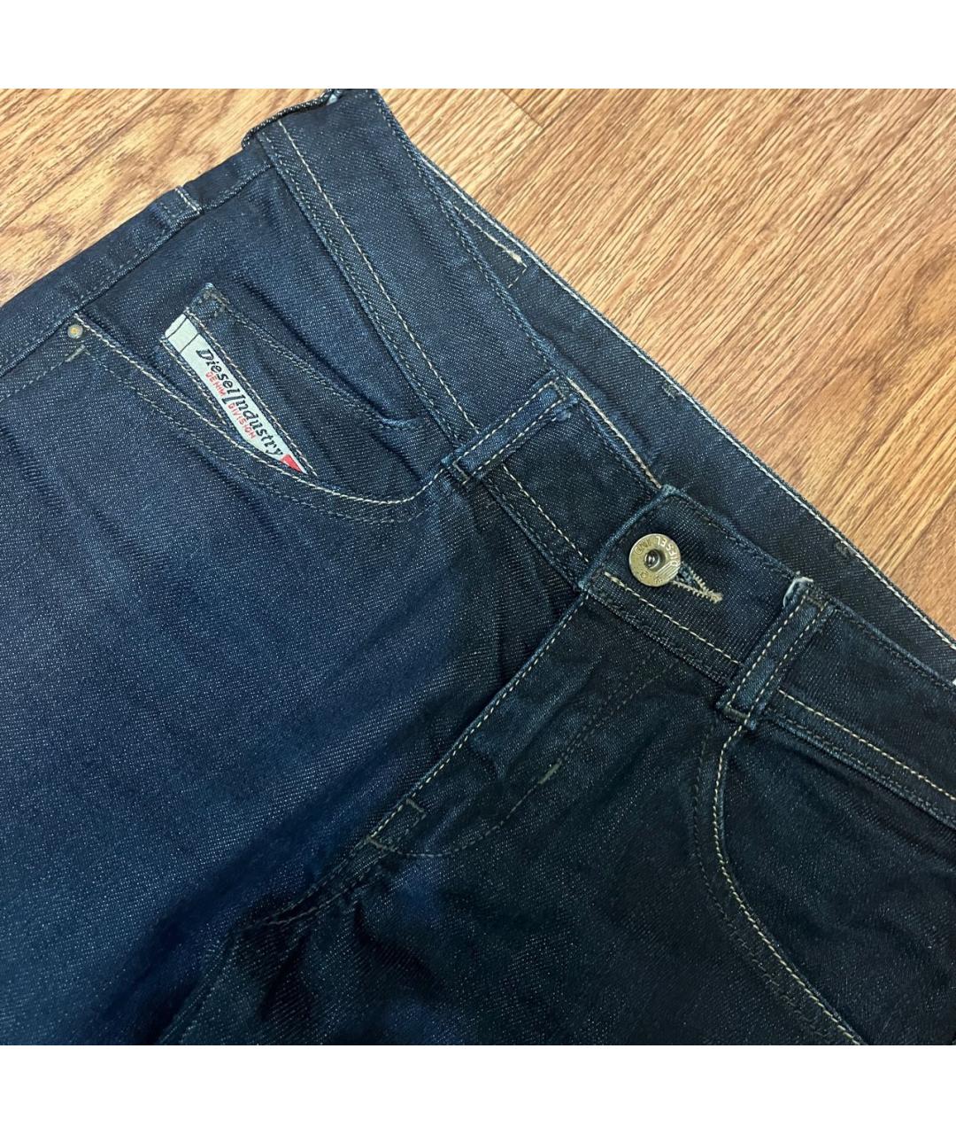 DIESEL Темно-синие хлопко-эластановые джинсы слим, фото 2