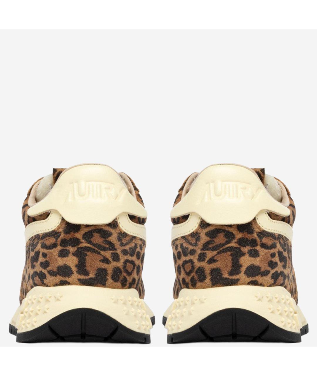 AUTRY Коричневые кожаные кроссовки, фото 4