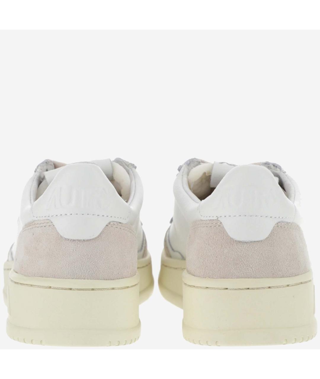 AUTRY Бежевые кожаные кроссовки, фото 4