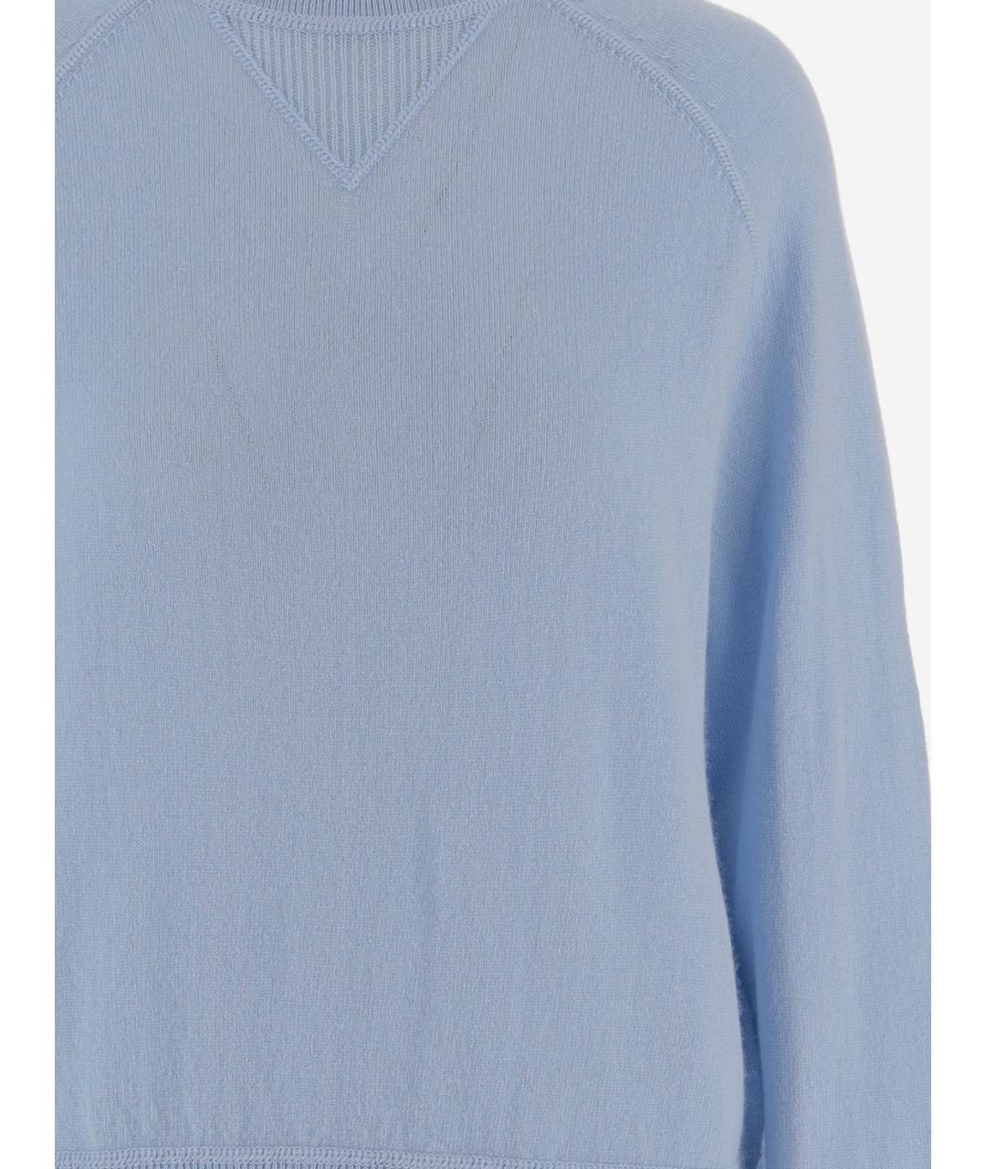ALLUDE Голубой шерстяной джемпер / свитер, фото 3