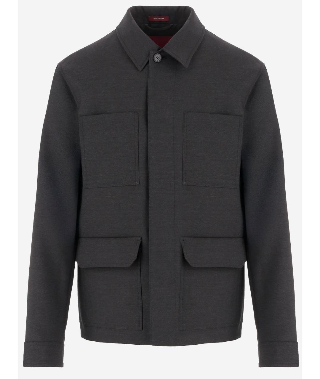 GUCCI Черная шерстяная куртка, фото 4