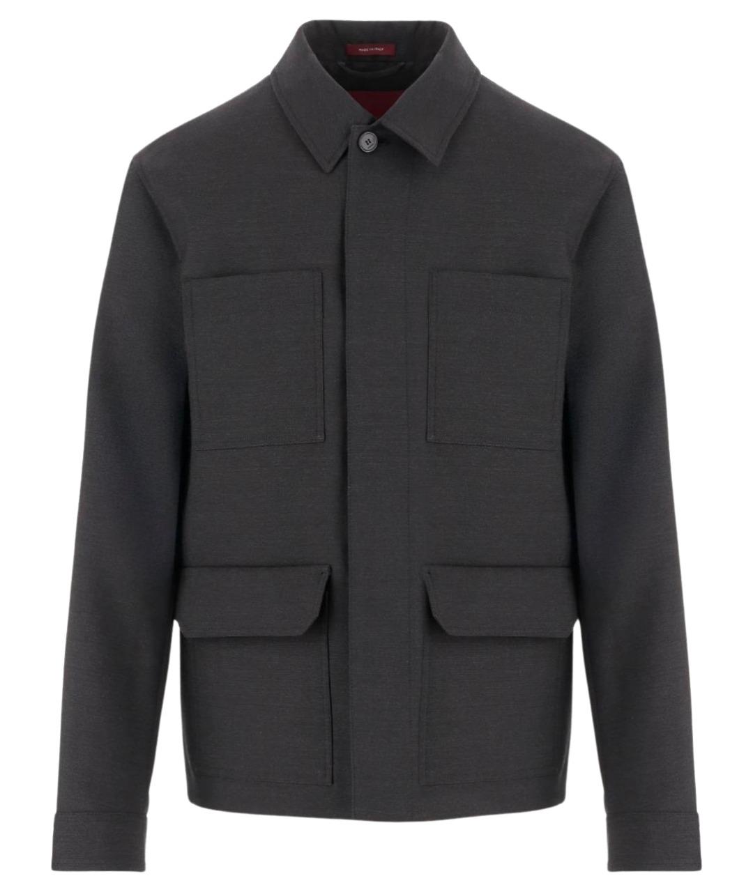 GUCCI Черная шерстяная куртка, фото 1