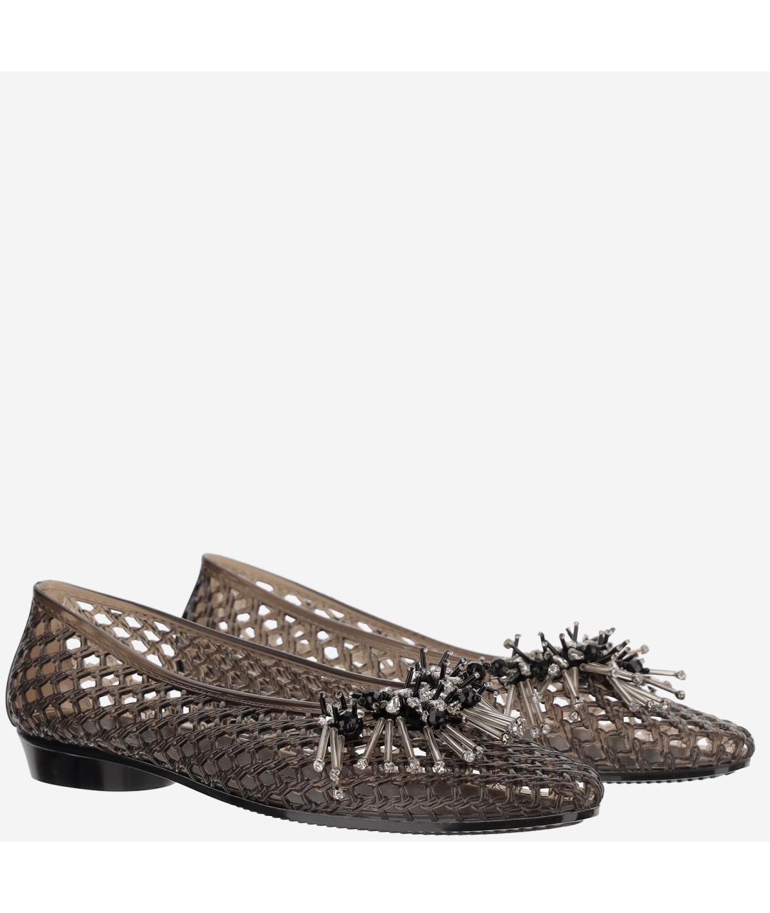 HEAVENLY JELLY Черные синтетические балетки, фото 3