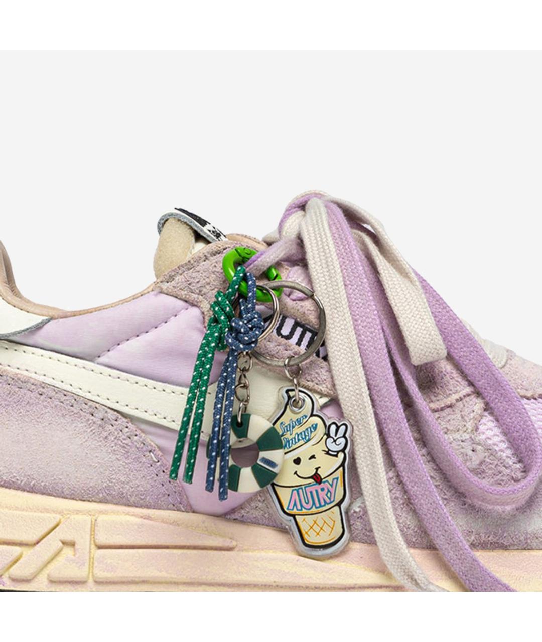 AUTRY Фиолетовые синтетические кроссовки, фото 5