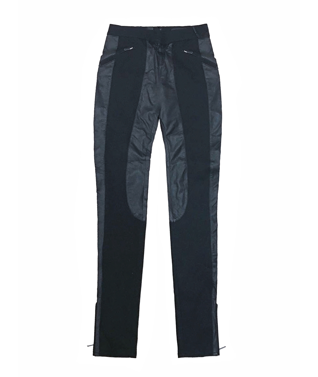 CALVIN KLEIN Черные хлопко-эластановые брюки узкие, фото 1