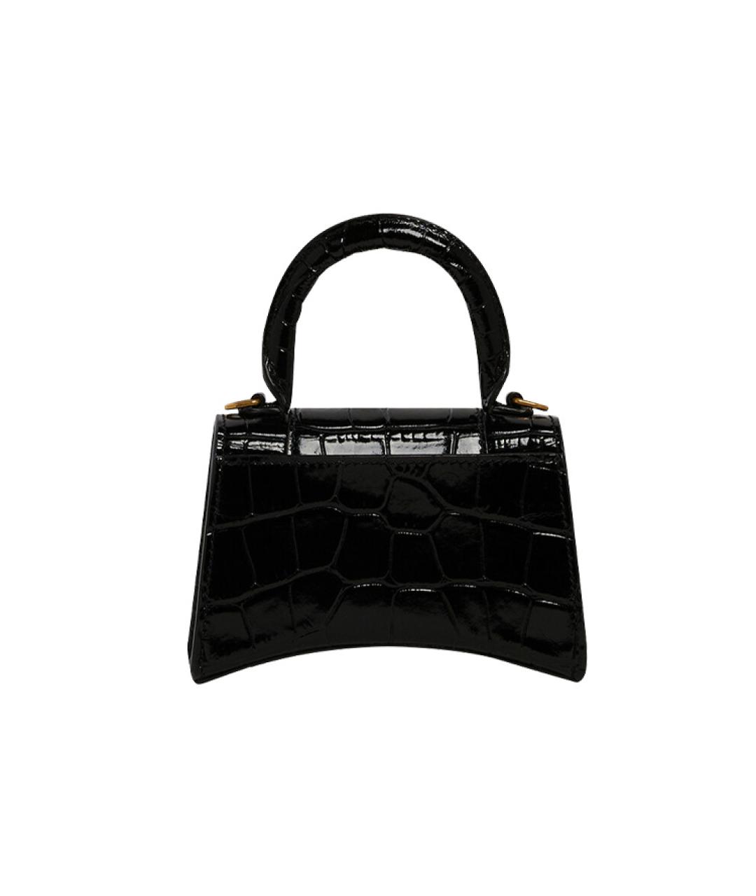 BALENCIAGA Черная кожаная сумка через плечо, фото 3