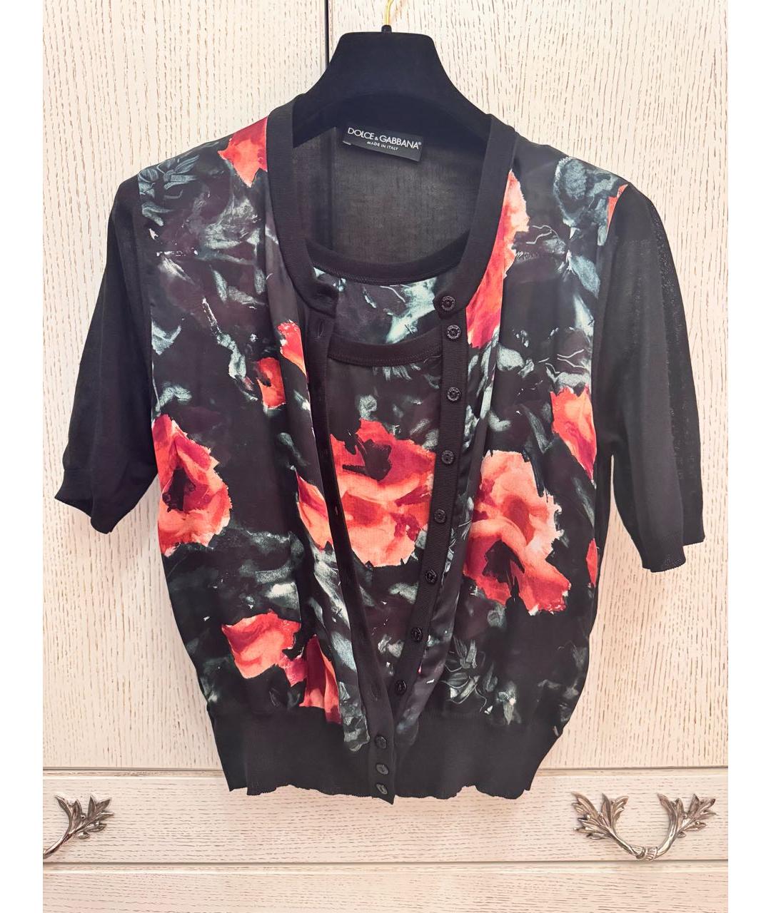 DOLCE&GABBANA Мульти хлопковый кардиган, фото 7