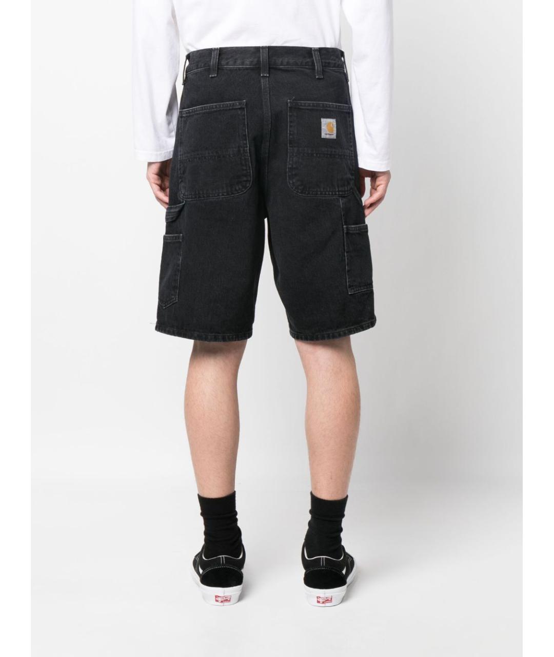 CARHARTT WIP Черные деним шорты, фото 2
