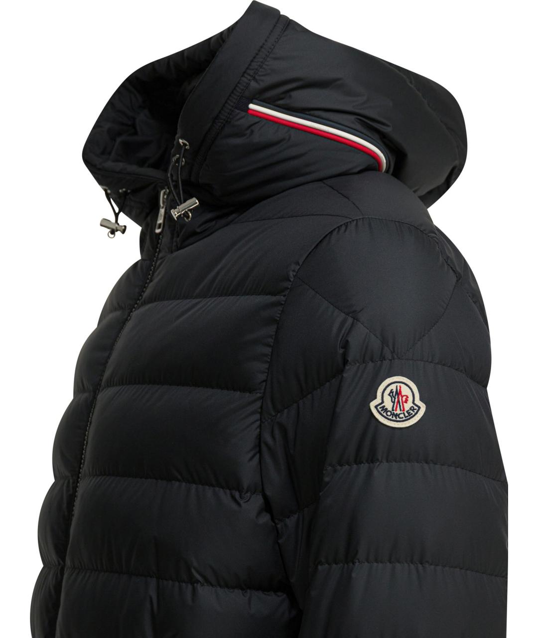 MONCLER Черная полиэстеровая куртка, фото 3