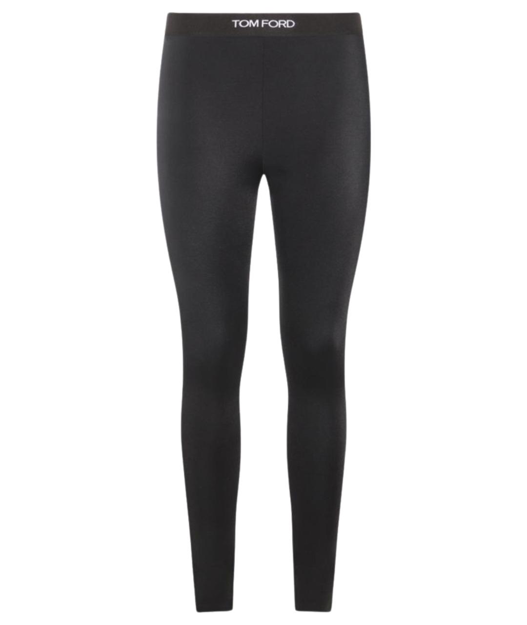 TOM FORD Черные полиамидовые леггинсы и велосипедки, фото 1