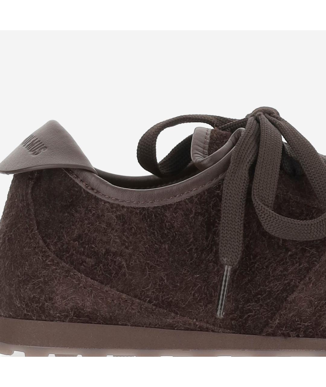 JACQUEMUS Коричневые замшевые кроссовки, фото 5