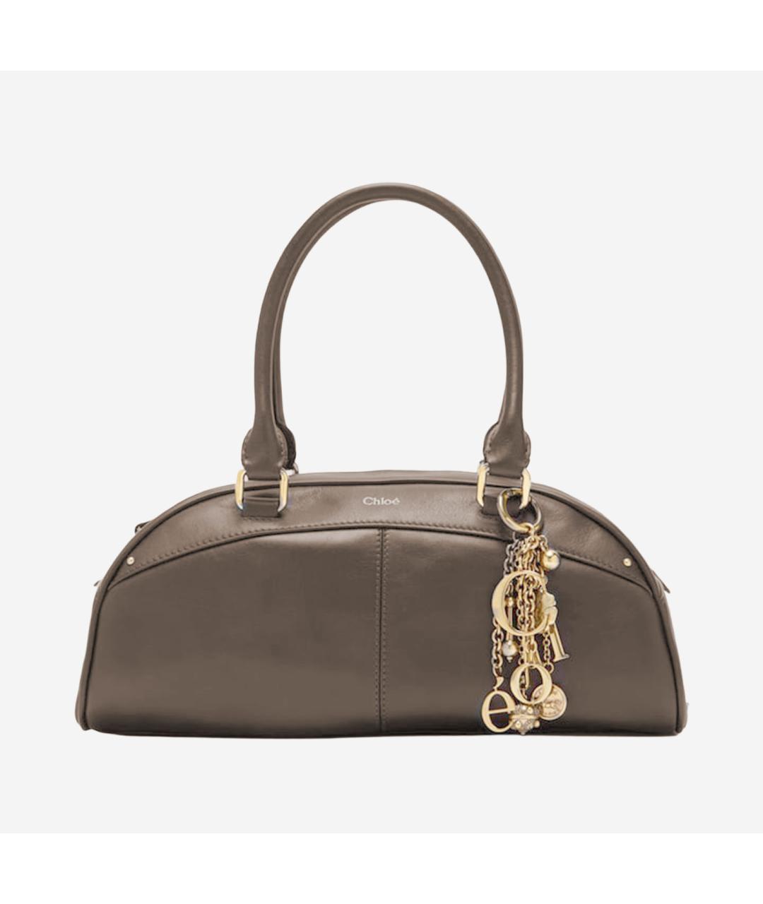 CHLOE Бежевая кожаная сумка тоут, фото 4