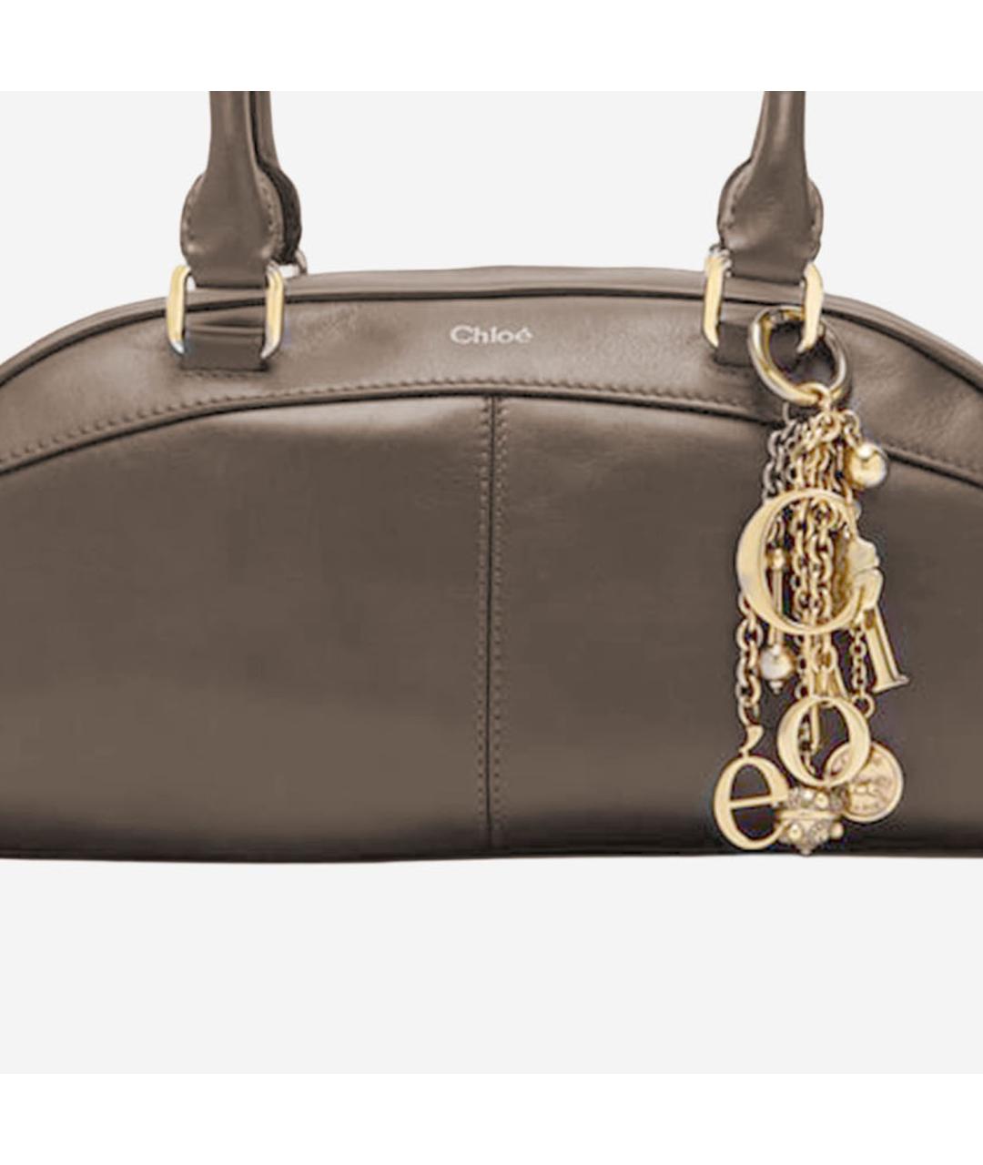 CHLOE Бежевая кожаная сумка тоут, фото 3