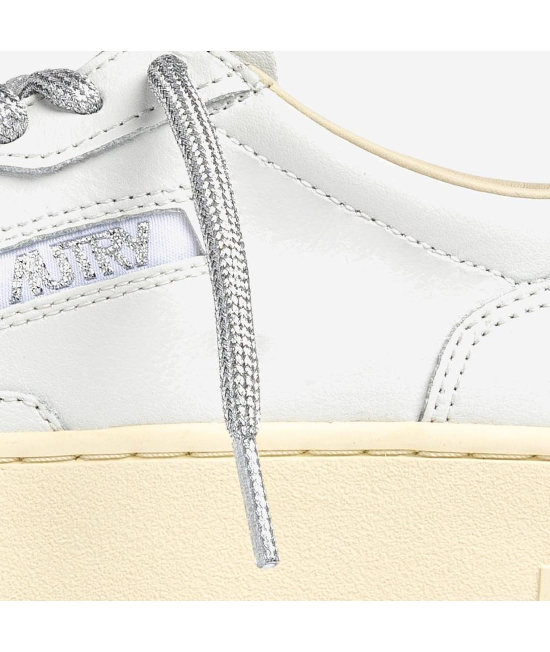 AUTRY Белые кожаные кроссовки, фото 5