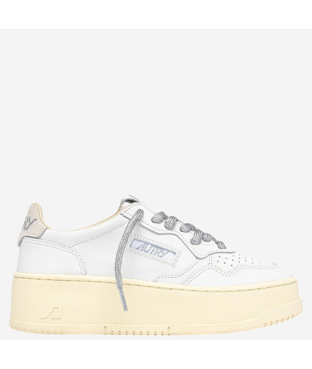 AUTRY Белые кожаные кроссовки, фото 6