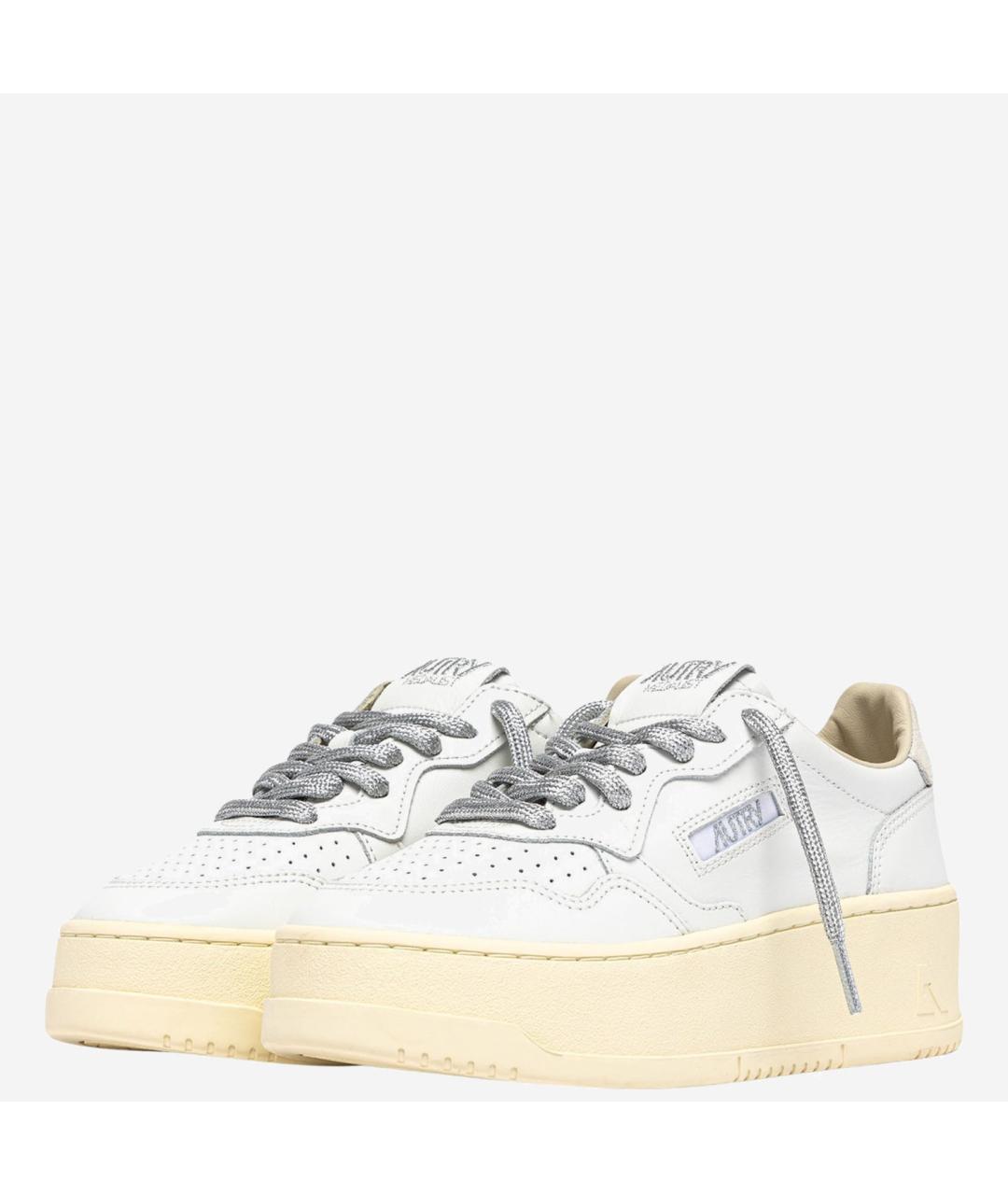 AUTRY Белые кожаные кроссовки, фото 3