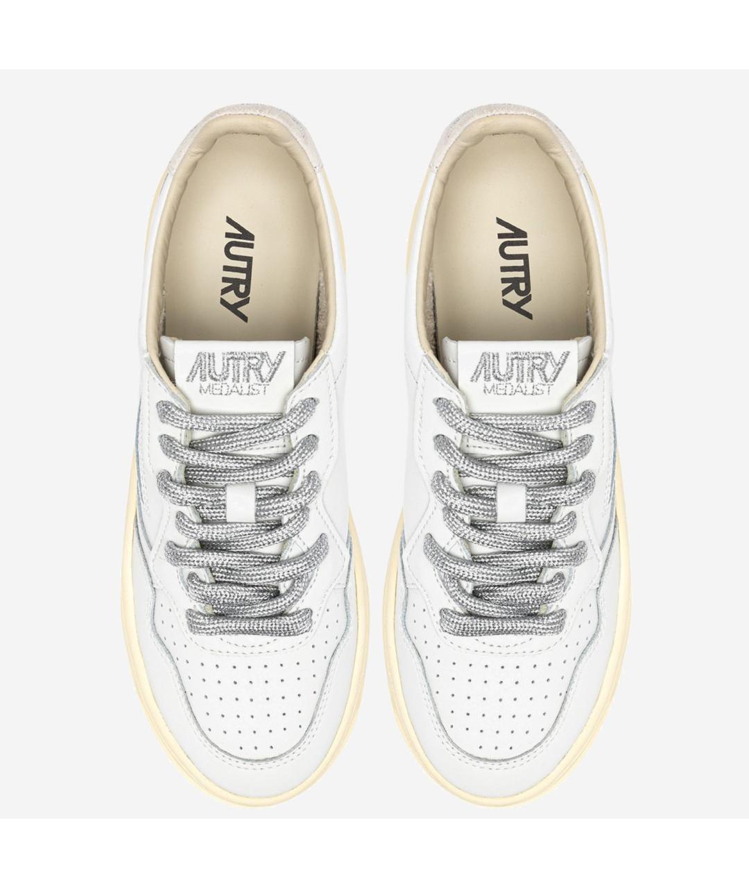 AUTRY Белые кожаные кроссовки, фото 2
