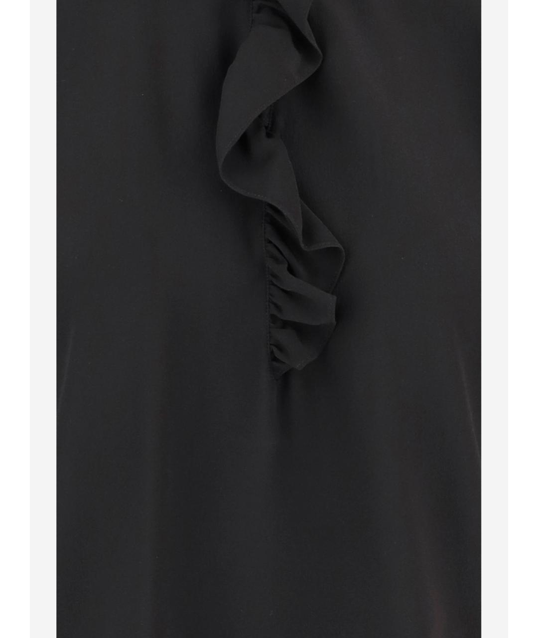 CHLOE Черная шелковая блузы, фото 3