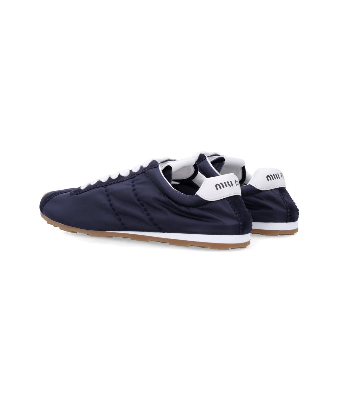 MIU MIU Синие синтетические кроссовки, фото 4