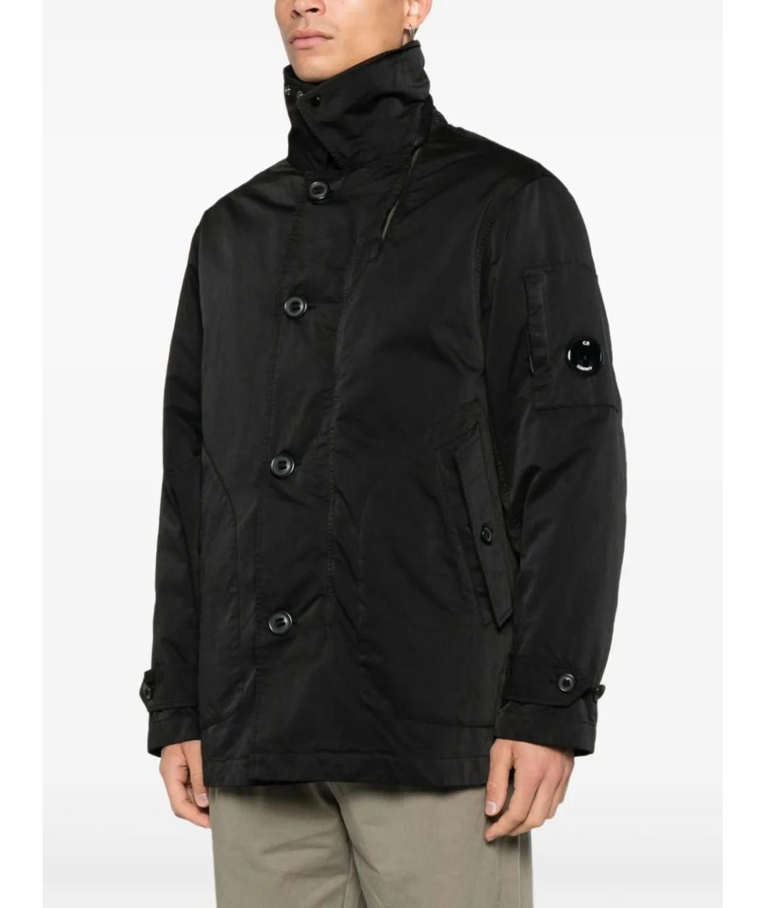 CP COMPANY Черный полиэстеровый тренч / плащ, фото 5