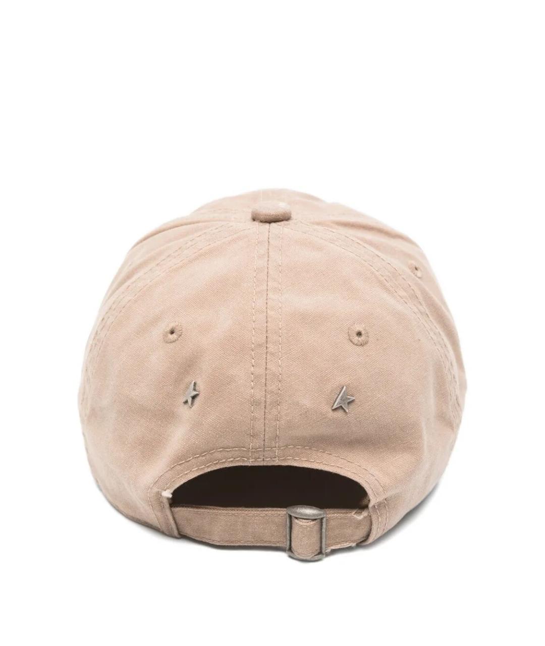 GOLDEN GOOSE DELUXE BRAND Бежевая хлопковая кепка, фото 3