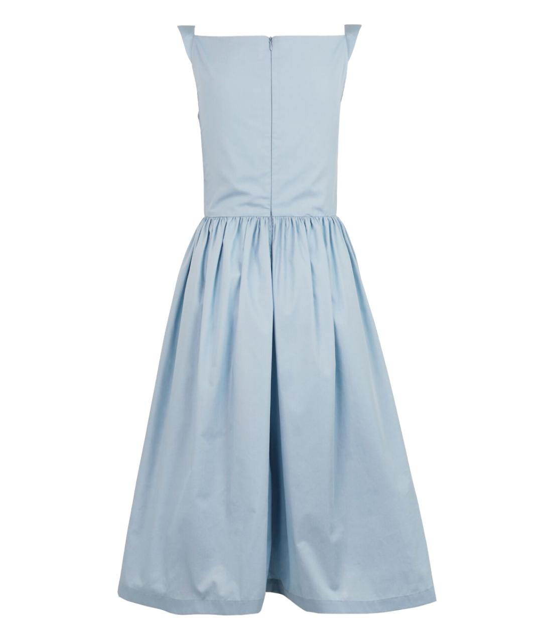 VIVIENNE WESTWOOD Голубое хлопковое вечернее платье, фото 3