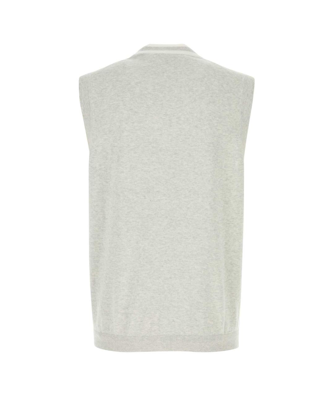 BRUNELLO CUCINELLI Серая хлопковая жилетка, фото 2