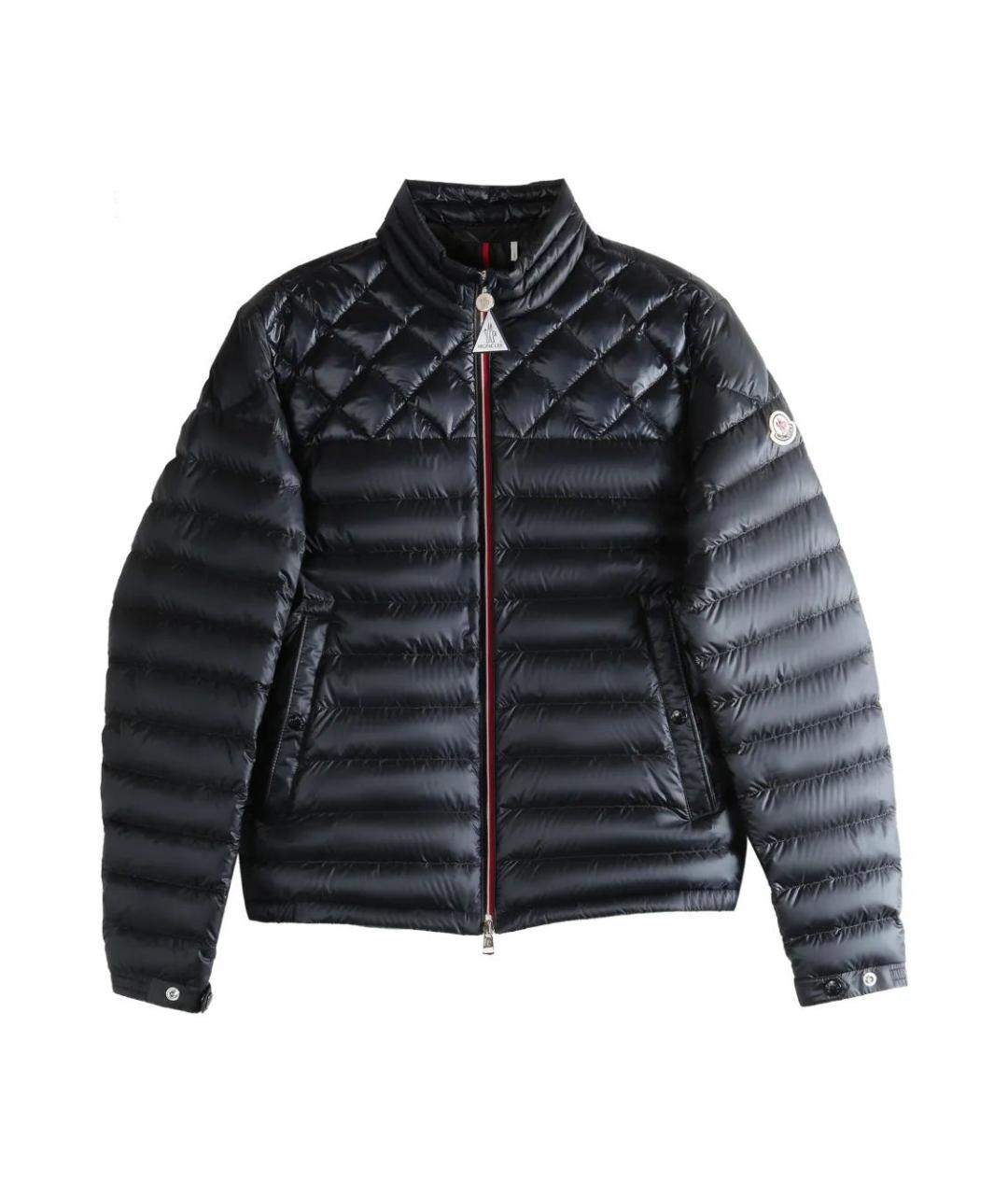MONCLER Синяя полиамидовая куртка, фото 1