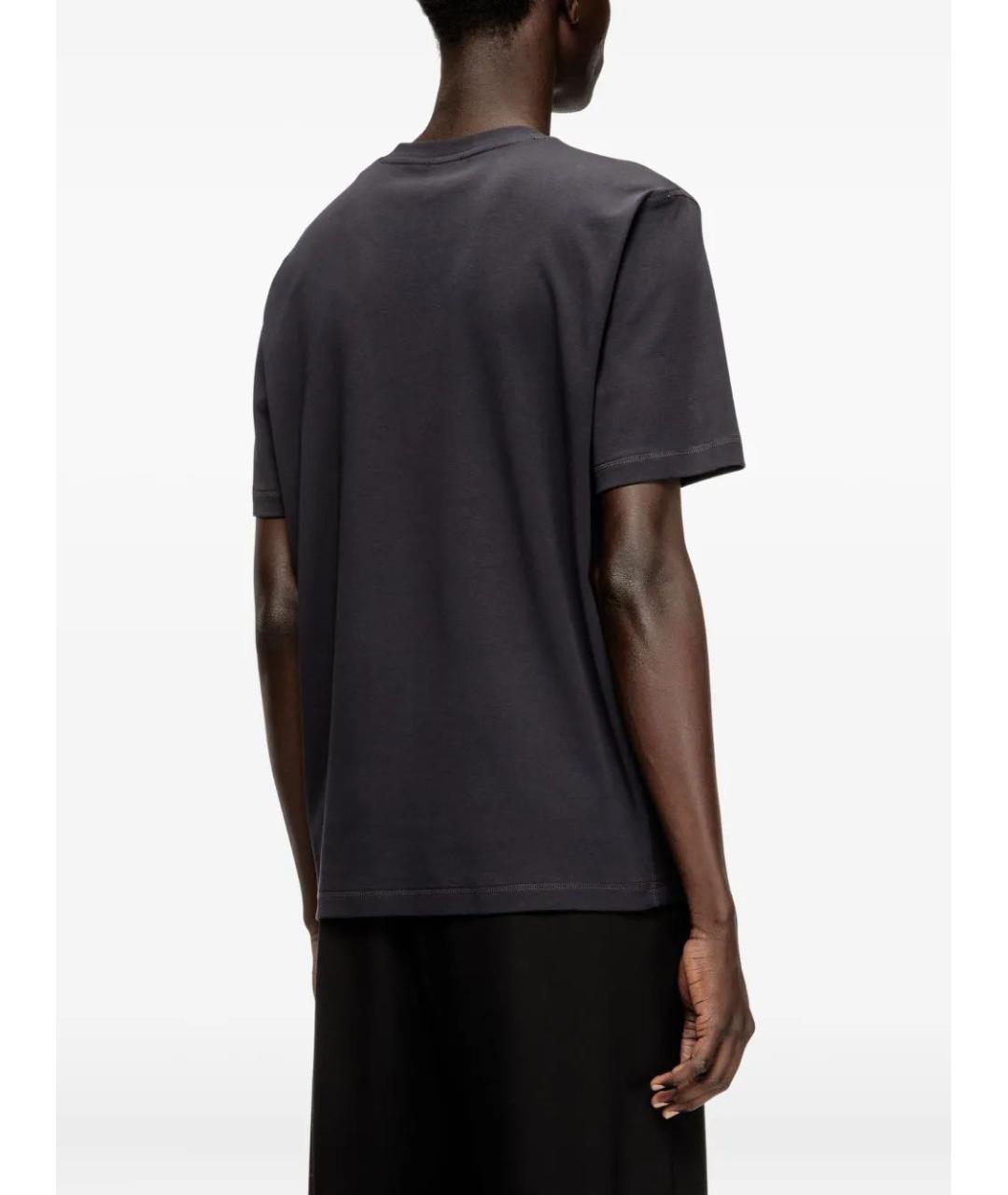 DIESEL Черная хлопковая футболка, фото 4