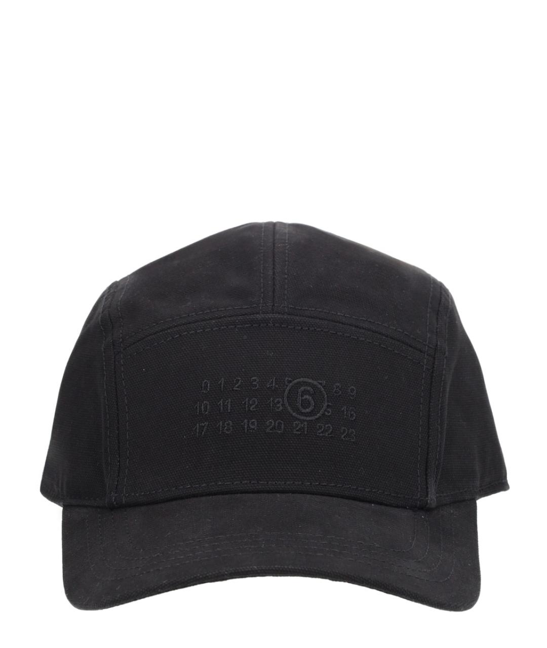 MM6 MAISON MARGIELA Черная хлопковая кепка/бейсболка, фото 1