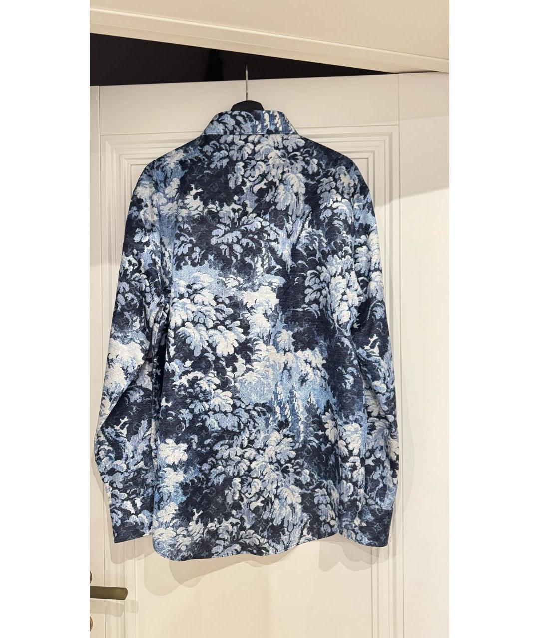 LOUIS VUITTON Голубая хлопковая кэжуал рубашка, фото 2