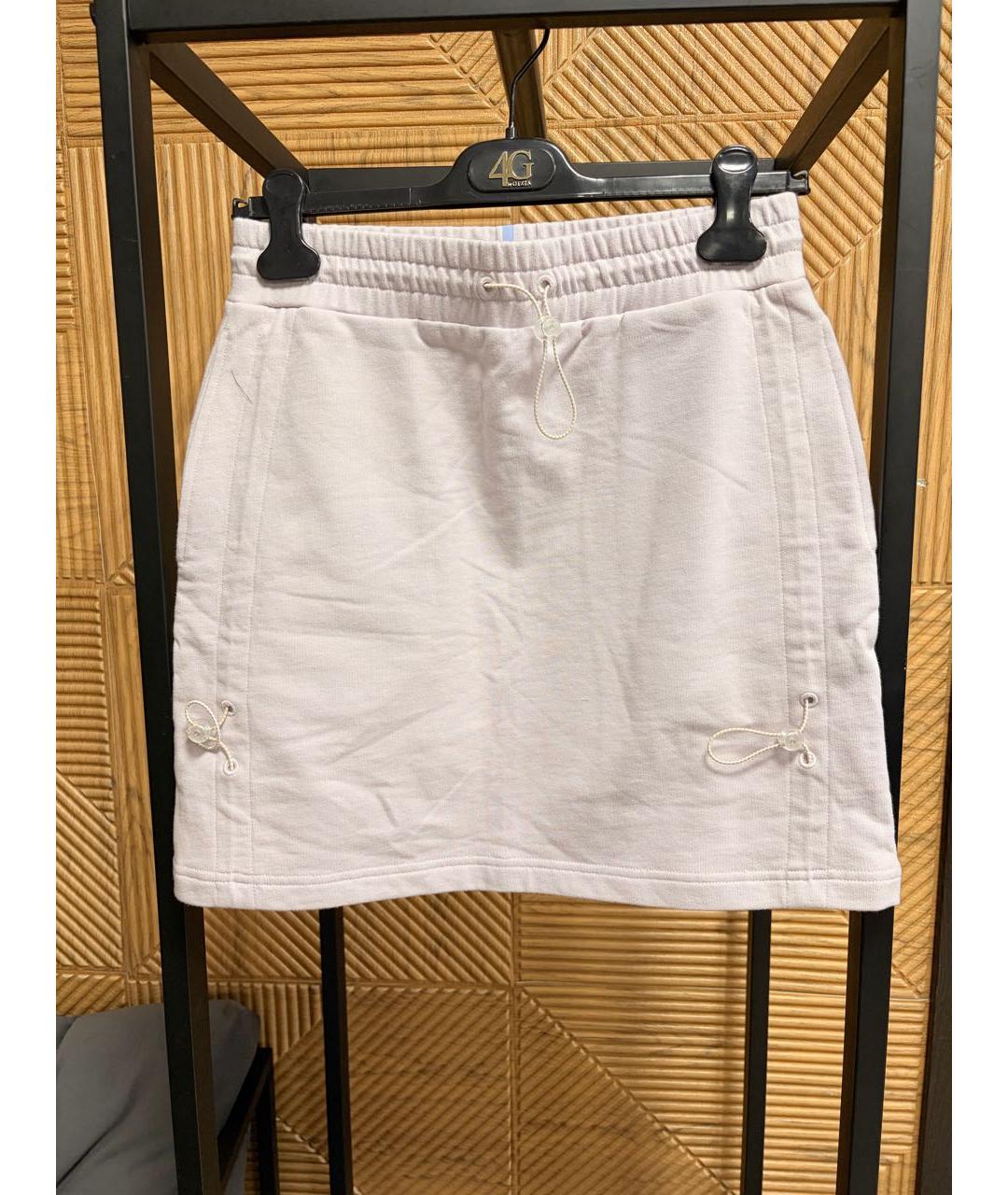 ALEXANDER MCQUEEN Розовая хлопковая юбка мини, фото 9