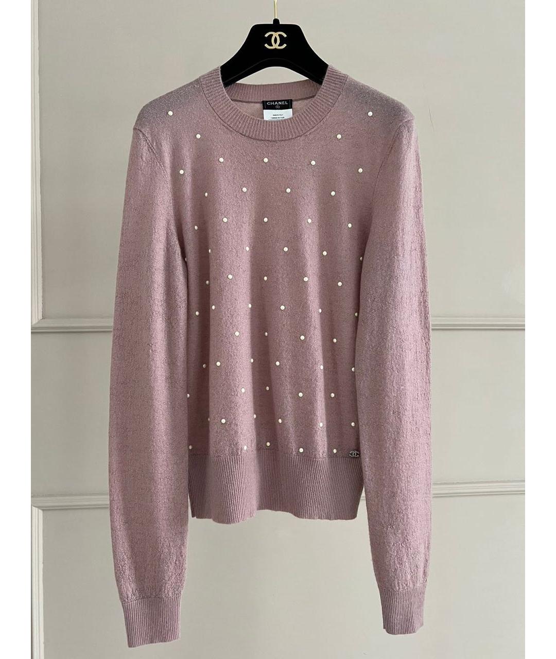 CHANEL Розовый джемпер / свитер, фото 8