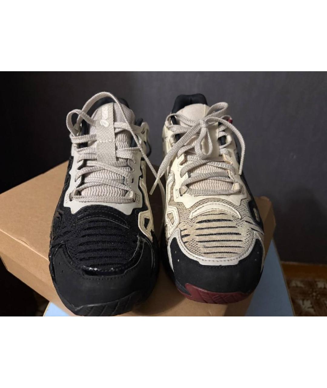 ASICS Черные синтетические низкие кроссовки / кеды, фото 2