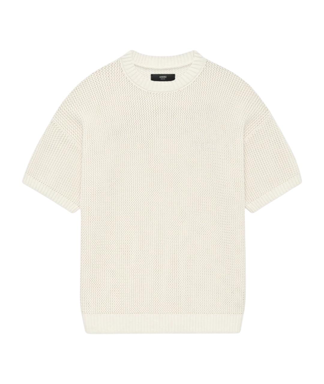 AMIRI Белая хлопковая футболка, фото 1