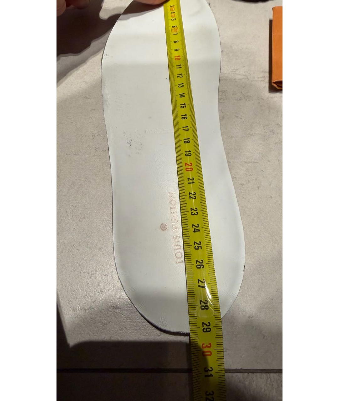 LOUIS VUITTON Синие замшевые низкие кроссовки / кеды, фото 8