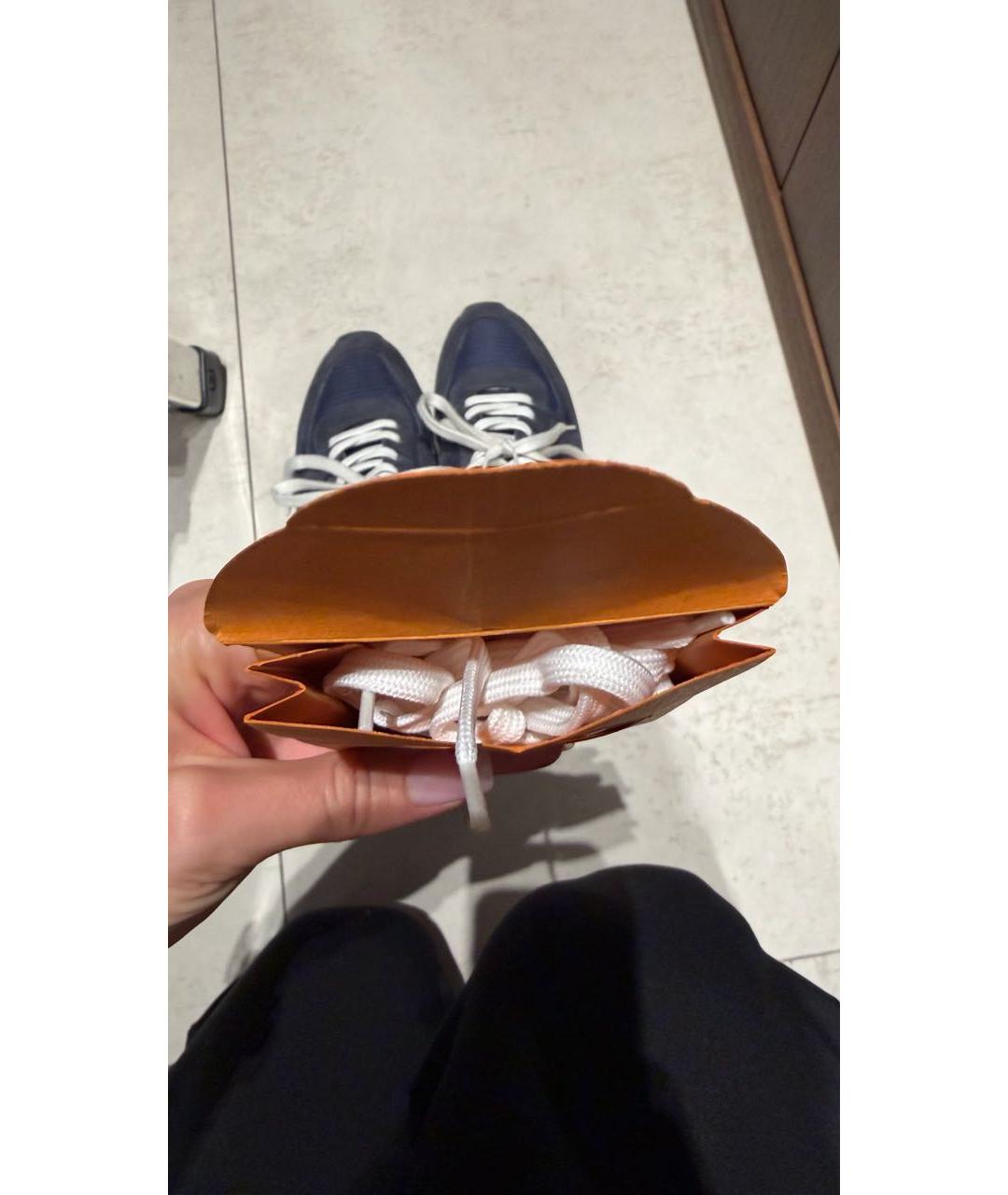 LOUIS VUITTON Синие замшевые низкие кроссовки / кеды, фото 6