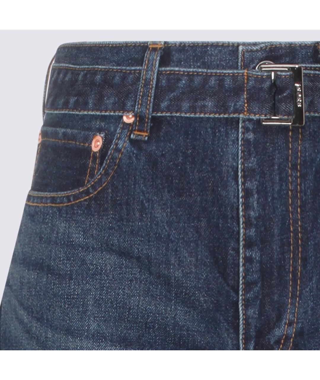 SACAI Синие хлопковые шорты, фото 2