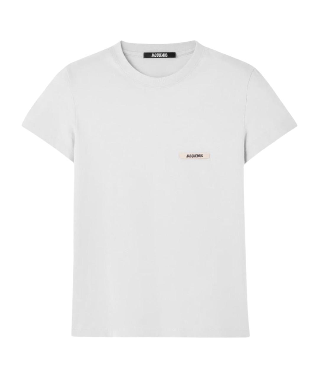 JACQUEMUS Белая хлопковая футболка, фото 1