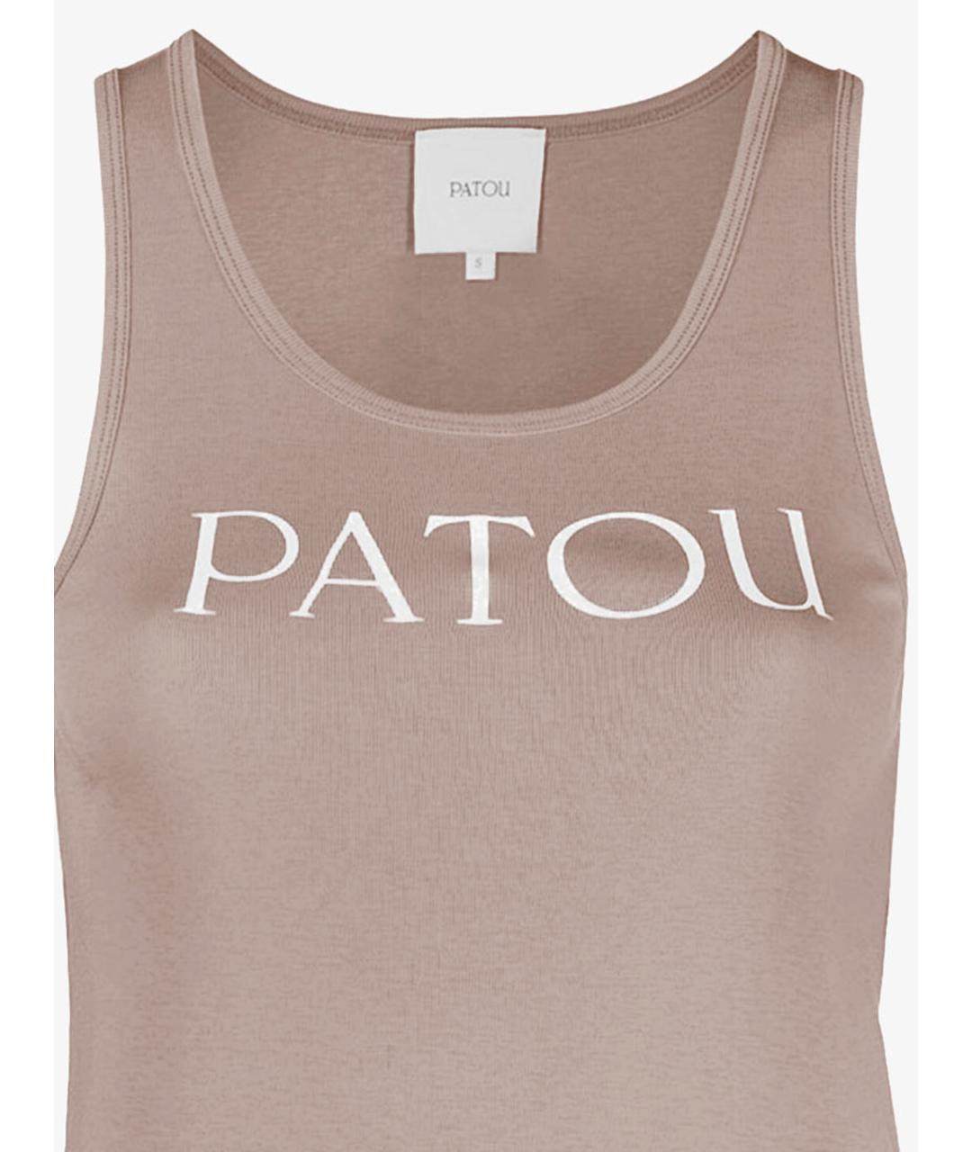 PATOU Бежевая хлопковая майка, фото 3