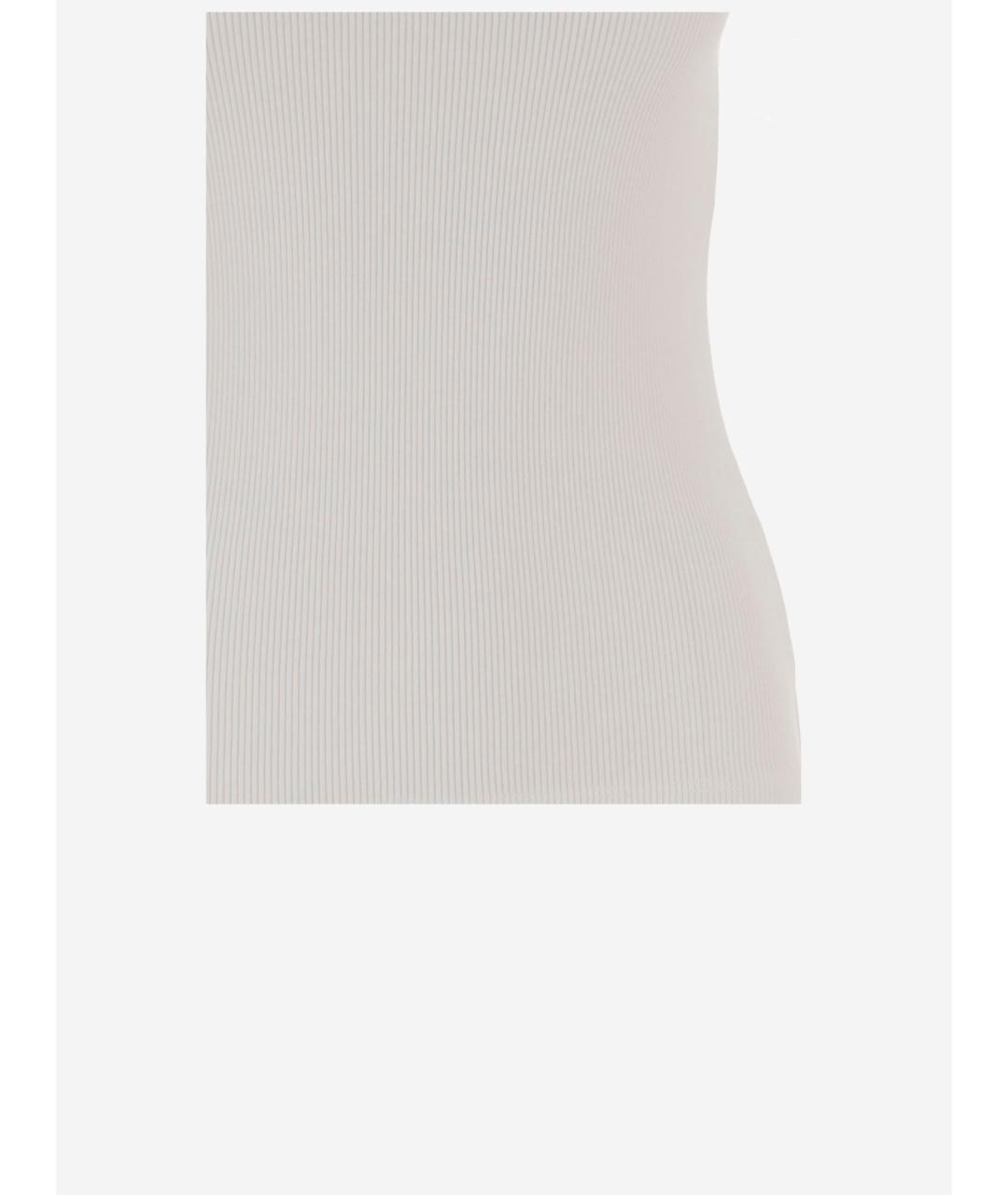 VINCE Белая хлопковая майка, фото 3