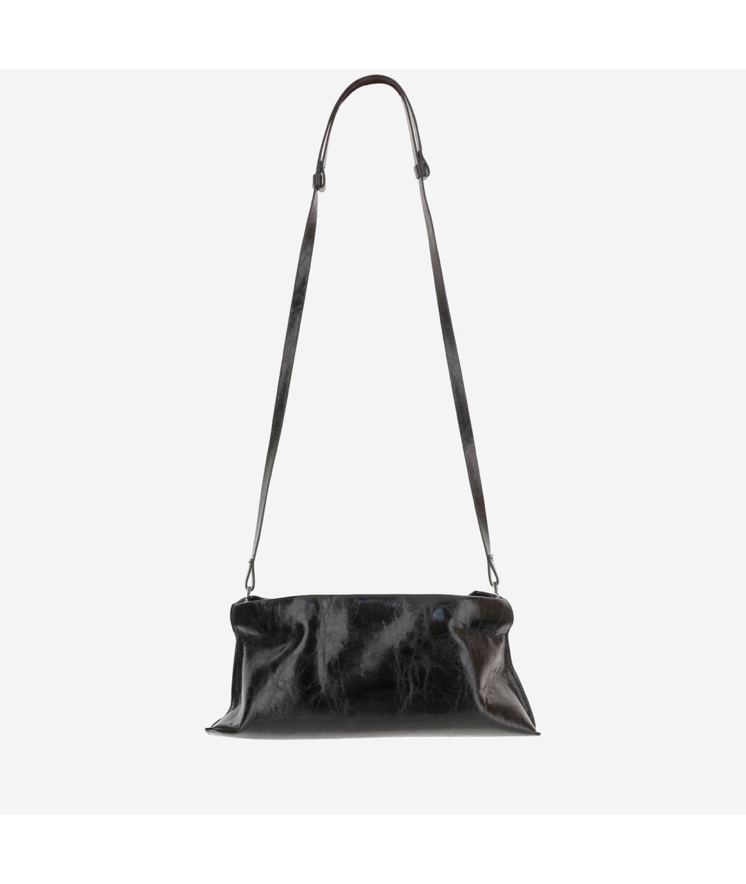 BENEDETTA BRUZZICHES Черная кожаная сумка через плечо, фото 3